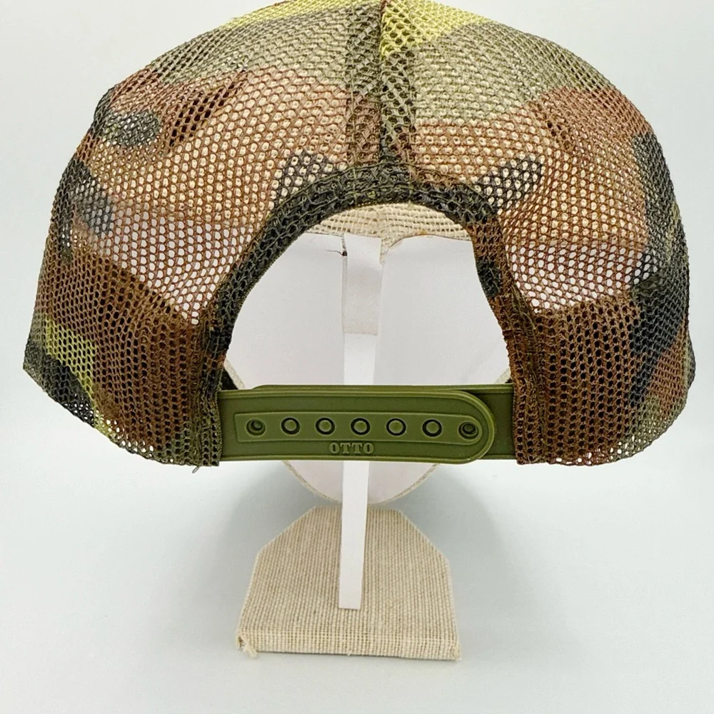 OTTO Raisin’ Hell Camo Country Rock Sleaze Biker Babe Trucker Hat - Picture 4 of 6